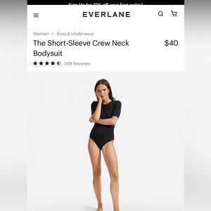 Everlane black bodysuit S